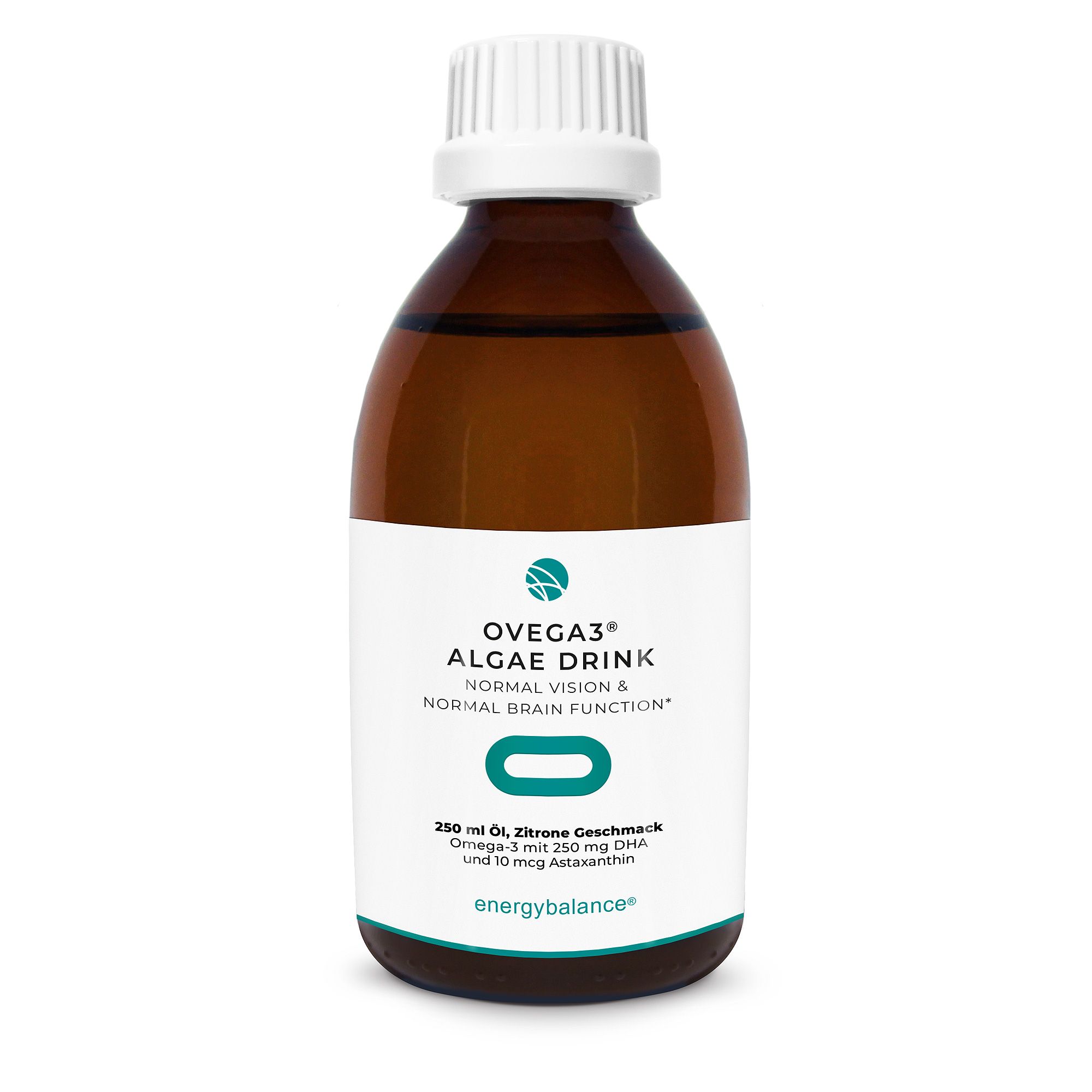 Ovega3 Algae Drink with DHA algae oil organic lime and astaxanthin