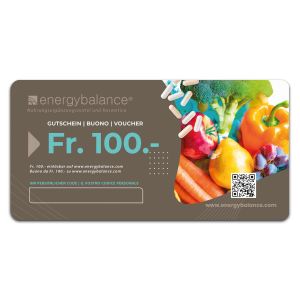 EnergyBalance® Geschenkkarte 100 CHF