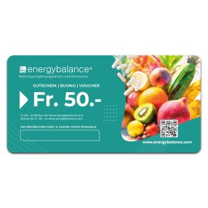 EnergyBalance® Geschenkkarte 50 CHF