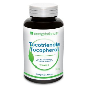 Tocotrienols + Tocopherol Vitamin E, 166mg, 60 VegeCaps