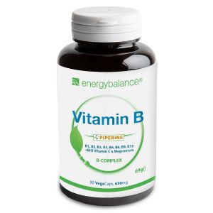 Vitamin B plus C HighAbsorption Complex mit Piperin und Magnesium 630mg, 90 VegeCaps
