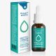 Ovega3 DROPS, Omega-3 from algae with astaxanthin and Q10. Carton Box and dropper. EnergyBalance Swiss.